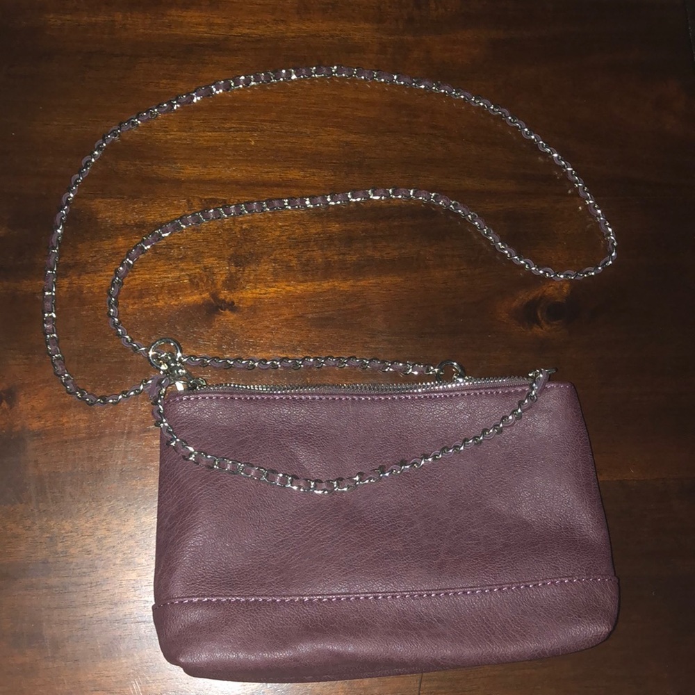 Purple Faux Leather Purse